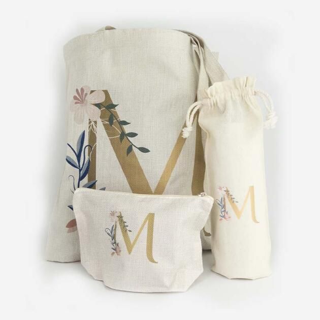 Pack Bolsa  + Neceser + Bolsa Botella Personalizable